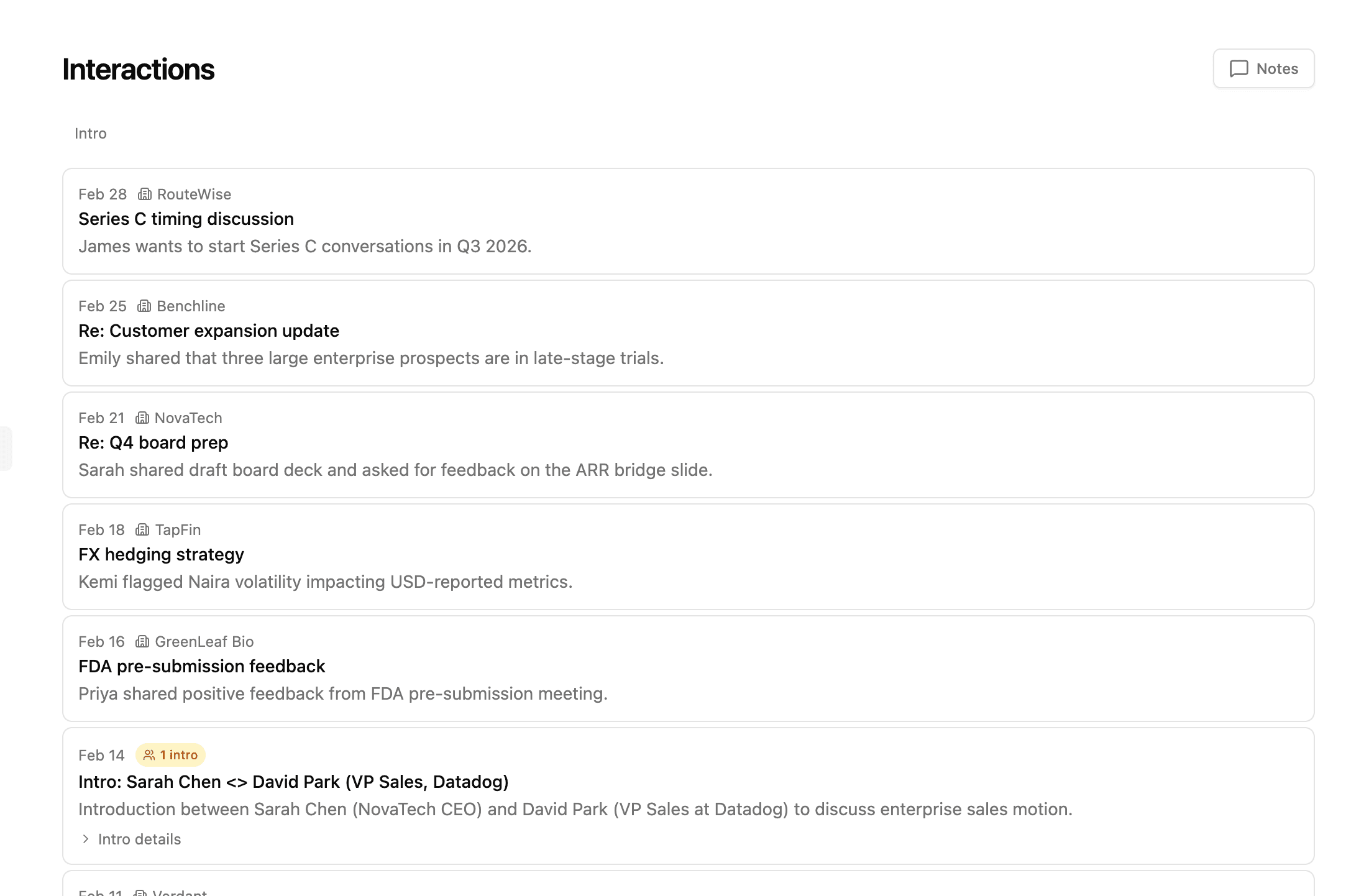 Log interactions automatically