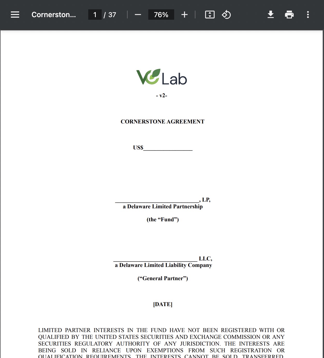 Cornertone LPA screenshot